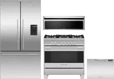 4 Piece Package Includes Refrigerator, Range, Hood And Dishwasher